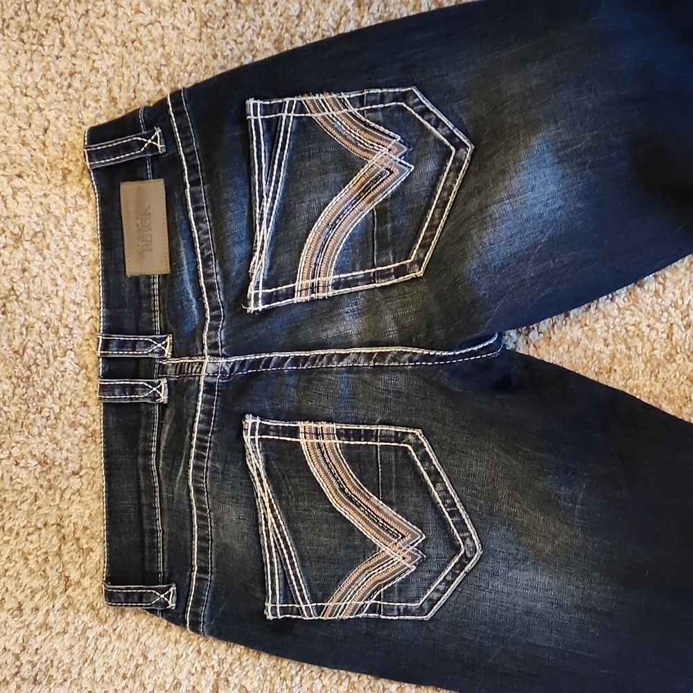 Buckle Black Three Slim Straight Jeans